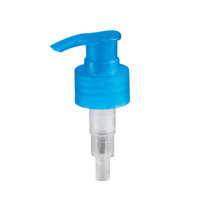Vis en bas de la pompe bleue de lotion de la serrure 28mm, pompe blanche de la lotion de pp 24 410 en plastique