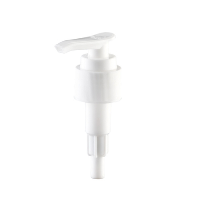 Vis en bas de la pompe bleue de lotion de la serrure 28mm, pompe blanche de la lotion de pp 24 410 en plastique